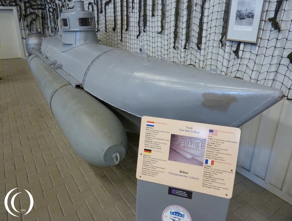 Biber, midget Submarine from the Kriegsmarine