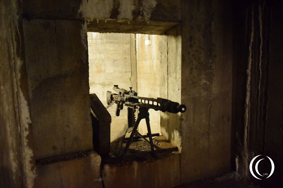 Tunnel Complex Rzeczka, entrance protection from an MG42